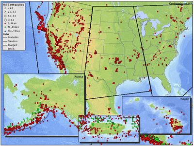 Seismicity of the United States