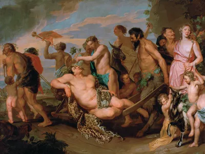 Michaelina Wautier, "The Triumph of Bacchus," ca. 1643-59