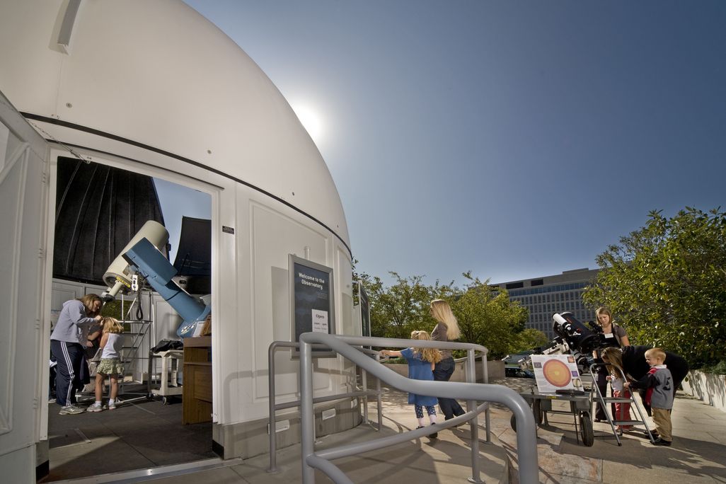 Stare at the sun (safely!) or look at Venus through the telescopes outside the National Air and Space Museum.