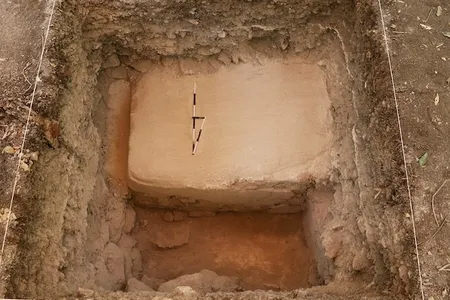 When researchers excavated part of the ball court, they found a mysterious structure beneath it.