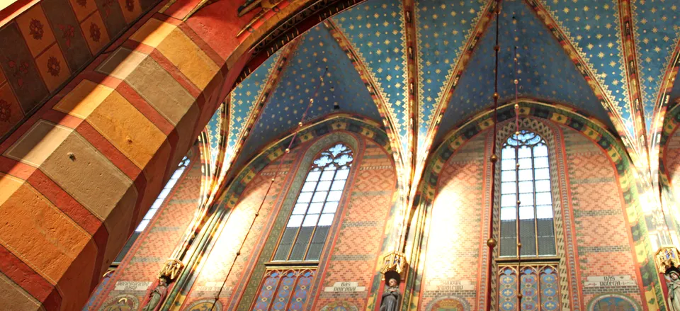  Interior of St. Mary's Basilica, Kraków 