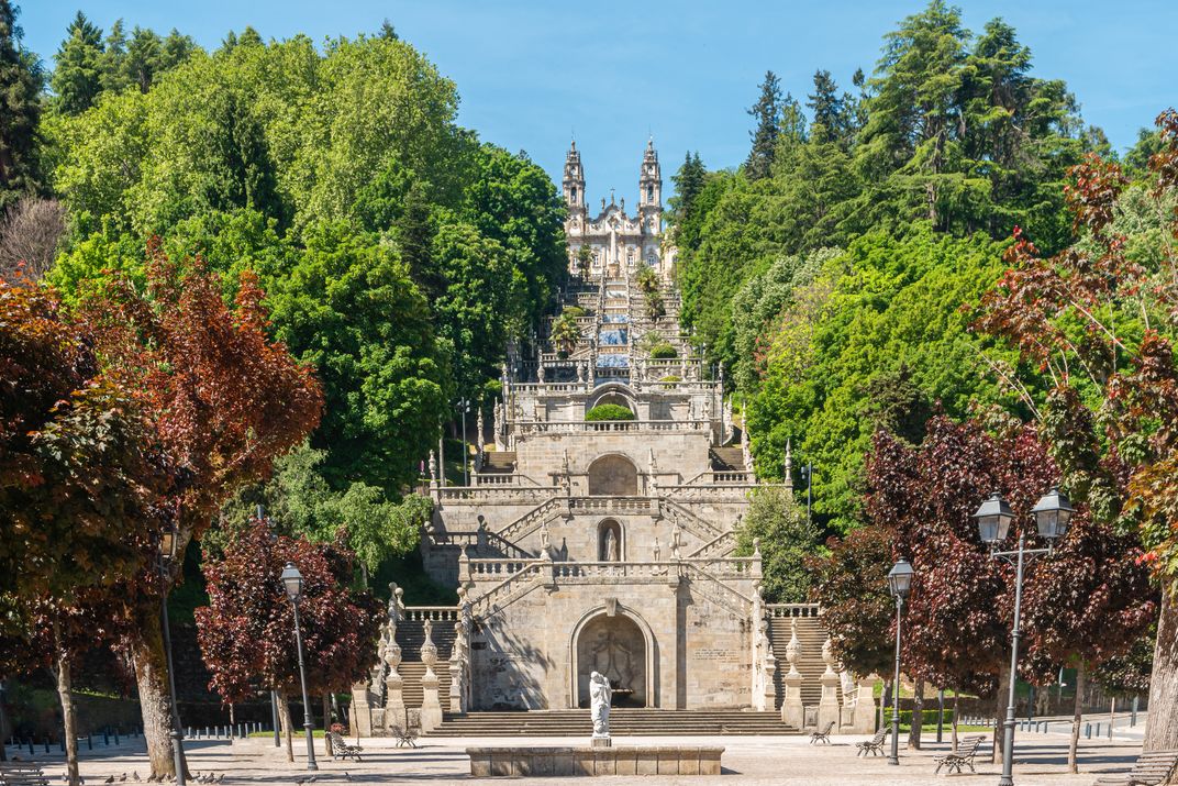 Grand staircase of Nossa Senhora dos Remédios in Lamego