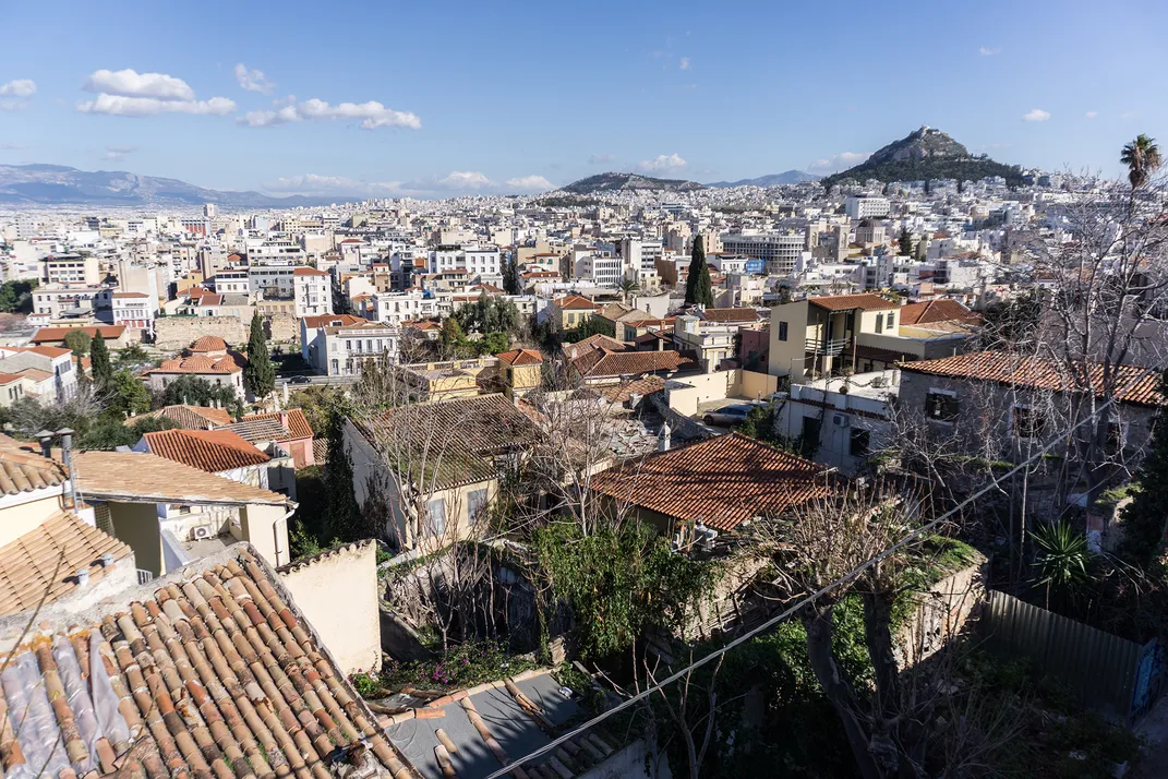 View of Athens from the Paul and Alexandra Canellopoulos Museum