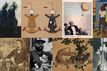 Fatherhood can appear in a myriad of ways in art; one constant is love.