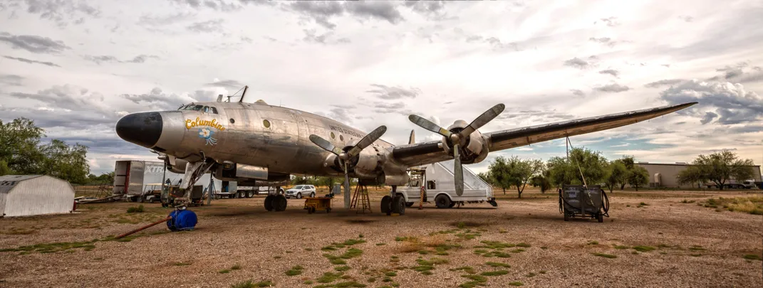 plane in desert