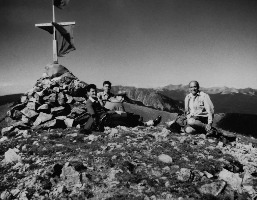 Peter Lax with Enrico Fermi on a hike