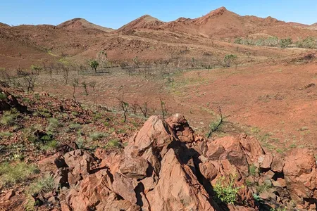 Large conical shatter cones within the Pilbara Craton, Western Australia