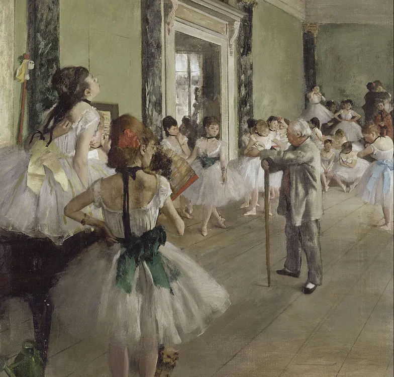 The Dance Class (La Classe de Danse), 1873–1876, oil on canvas, by Edgar Degas