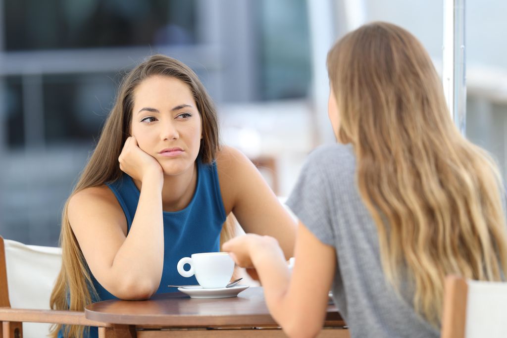 Two women having a conversation