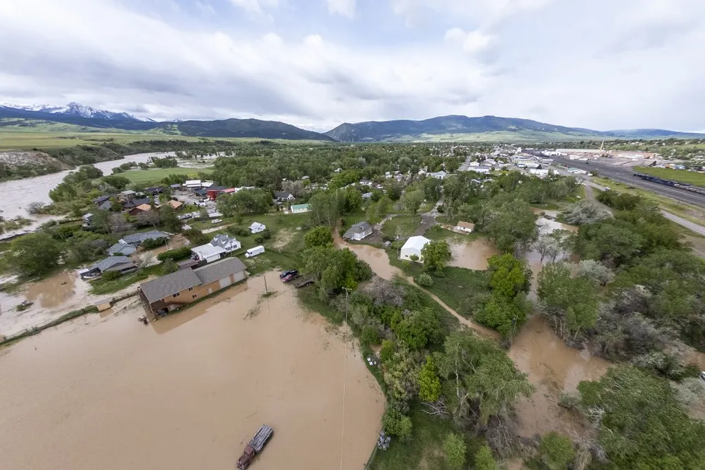 Flooding near Yellowstone