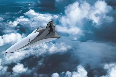 Artist’s conception of the reusable Talon-A, which will be 28 feet long.