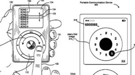Steve Jobs' patent for the iPod classic included the scroll wheel.