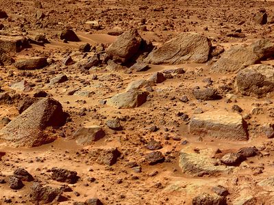 Surface of Mars as seen by NASA's Mars Pathfinder