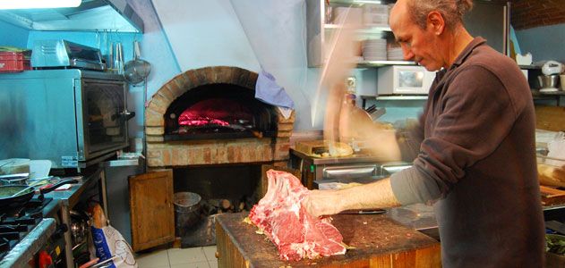 The chef at this Tuscan restaurant