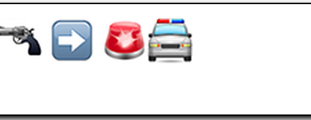 Threaten with emoji, go to jail. 