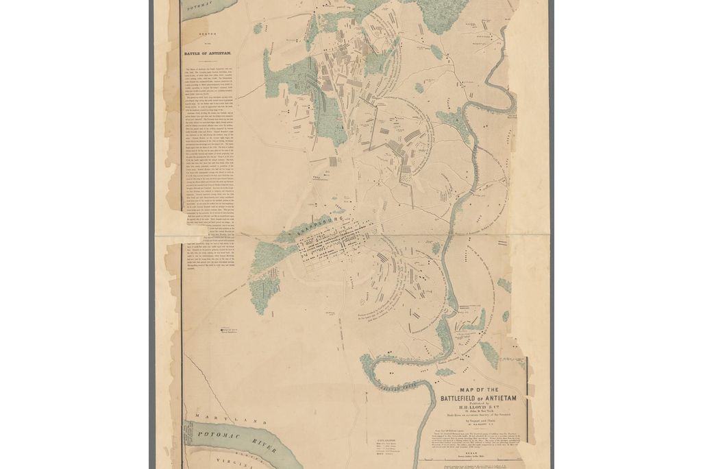 Map of Antietam battlefield