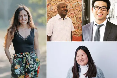(Clockwise from left) Michela Puddu, Elias Sime, Richard Yim and Miranda Wang