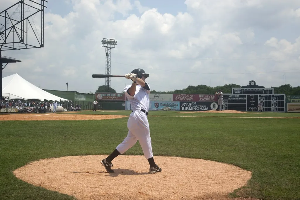 A photo of the 2010 Rickwood Classic baseball game