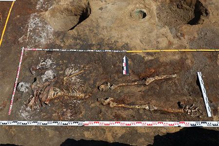 This female warrior was buried with an elaborately engraved headdress during the fourth century B.C.
