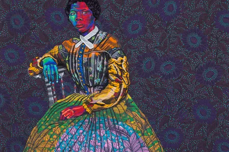 I Go To Prepare A Place For You (detail) by Bisa Butler, 2021