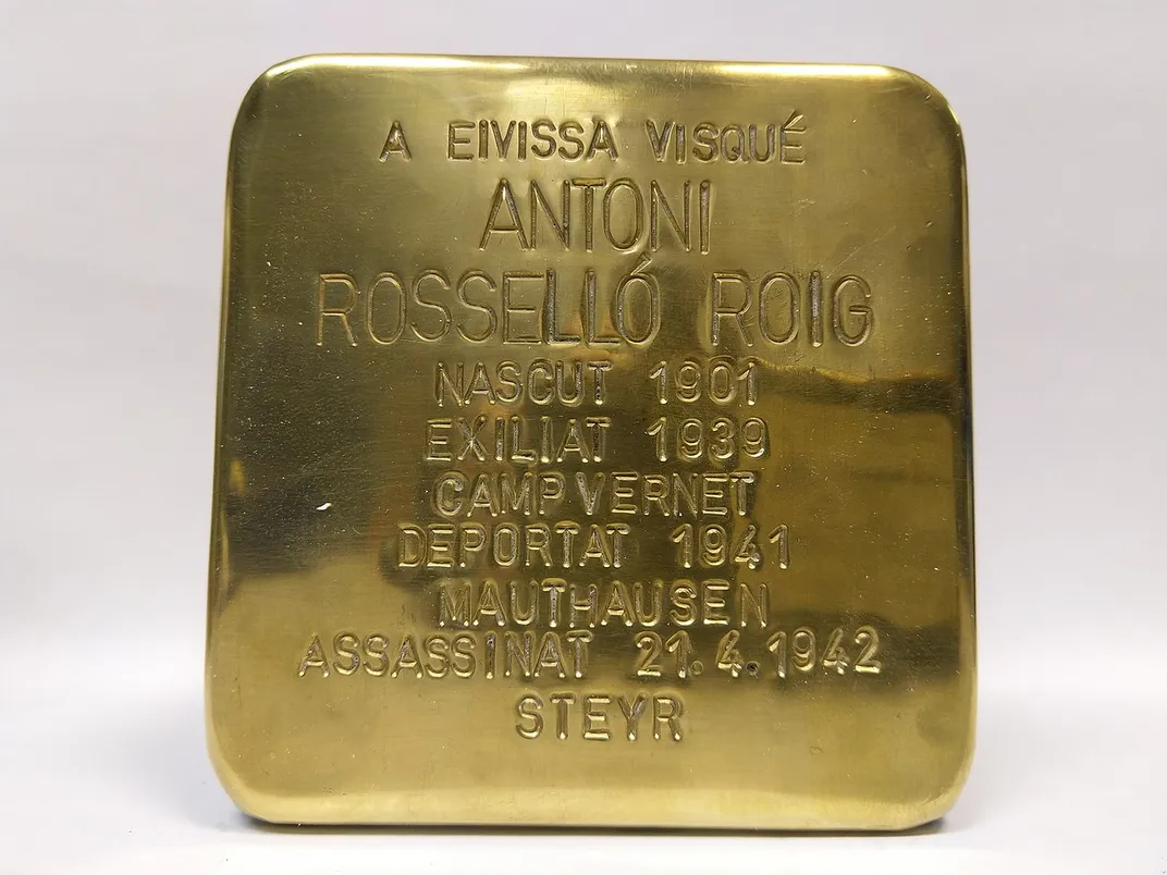 Stolpersteine for Antoni Rosselló Roig