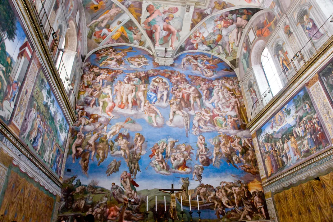 Michelangelo's <I>Last Judgment</I> in the Sistine Chapel, Rome