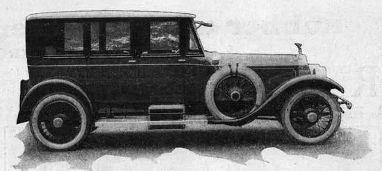 1923 Rolls-Royce featured in the May 1923 issue of Science and Invention