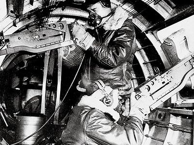 Bundled against temperatures as low as –60° F, aerial gunners struggled to protect their B-17s from German fighters.