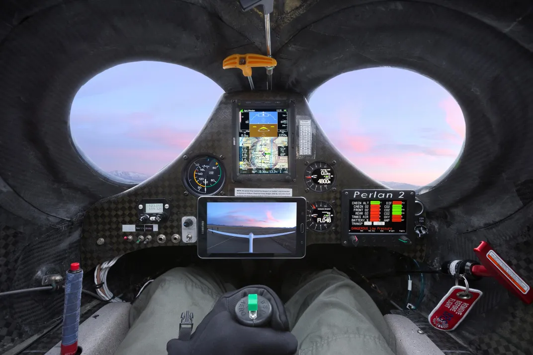 Perlan 2’s austere forward cockpit
