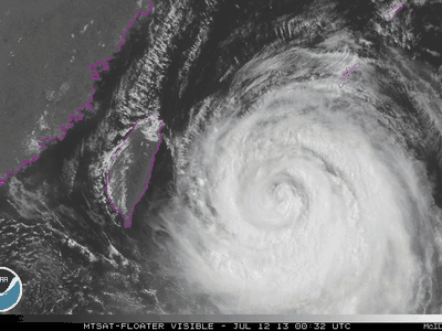 Satellite imagery from NOAA shows the hurricane just a few hours ago.