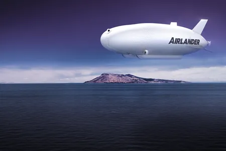 Where do you want to go? The cargo-hauling Airlander can stay aloft for three weeks. 