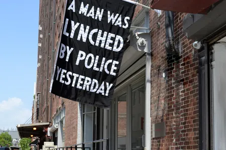 "A Man Was Lynched By Police Yesterday"
Dread Scott, 2015