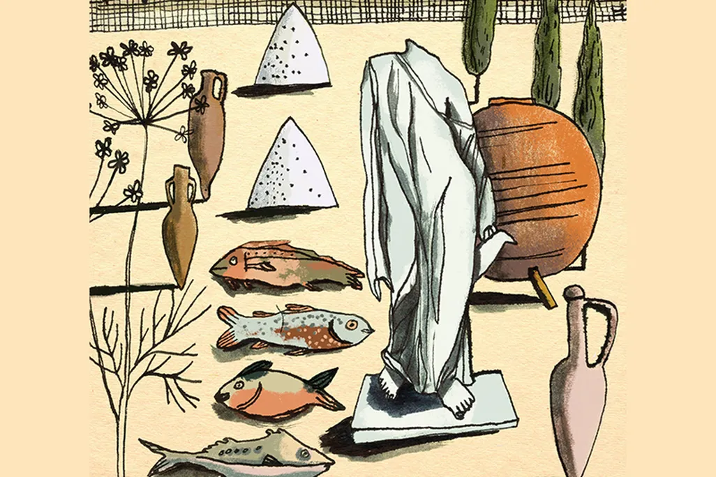 Illustration of fish used to make garum