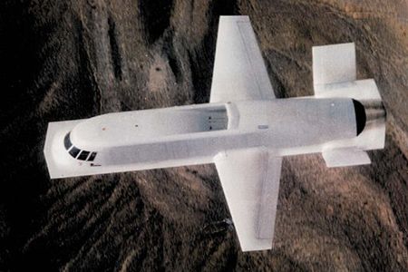 USAF Northrop Tacit Blue stealth demonstration aircraft.
