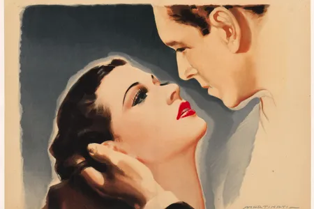 The Italian poster was created for Lamarr's 1946 World War II film, I Conspiratori (The Conspirators). Her image reflects the allure that led to her being called the “most beautiful woman in the world.”