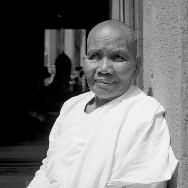 Portrait of a monk at Angkor Wat thumbnail