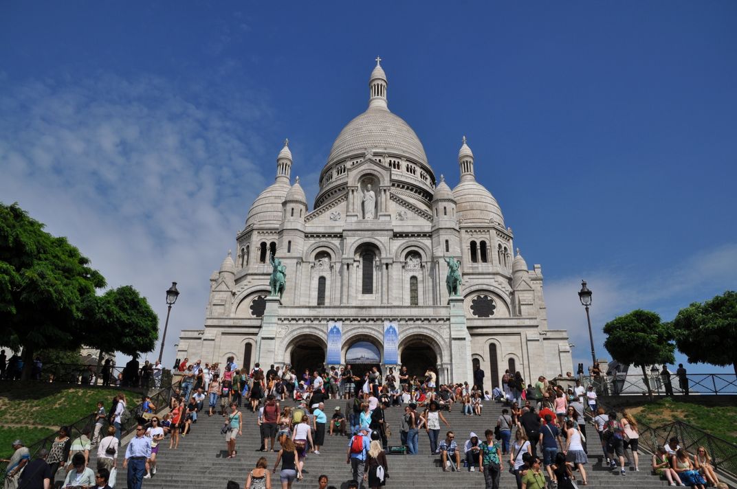 The basilica of Sacré-Cœur in Montmartre