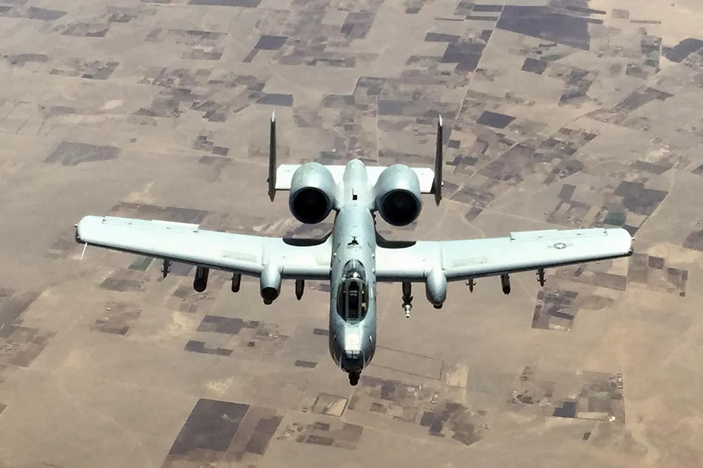aircraft above desert