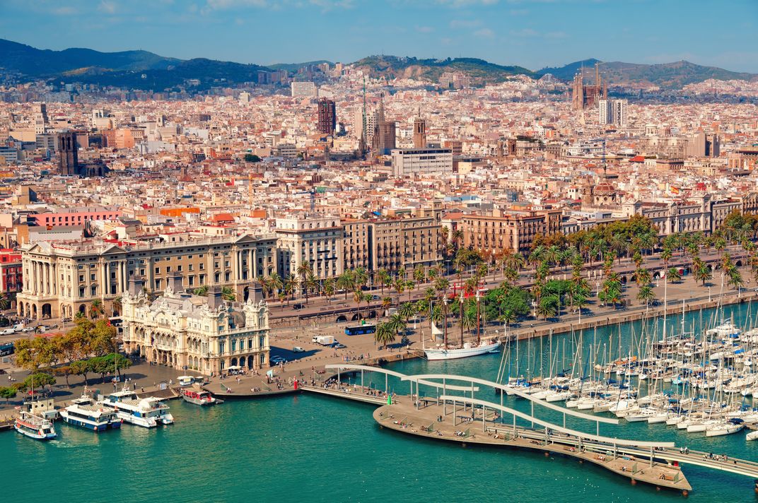 The port of Barcelona