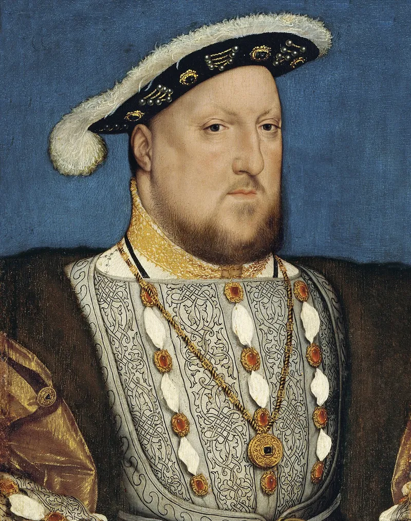 A portrait of Henry VIII by Hans Holbein