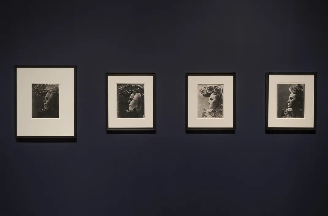 Installation view of "Dora Maar" at Tate Modern, 2019, featuring some of the artist's collage works