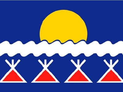 The flag of the Tlicho Nation
