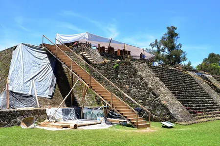 It took a 7.1 magnitude earthquake to unveil one of the pyramid’s oldest secrets: an ancient shrine buried about six-and-a-half feet below Tláloc’s main temple
