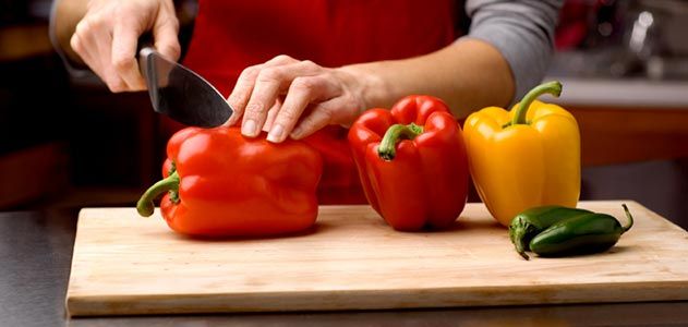 Cooking chili peppers