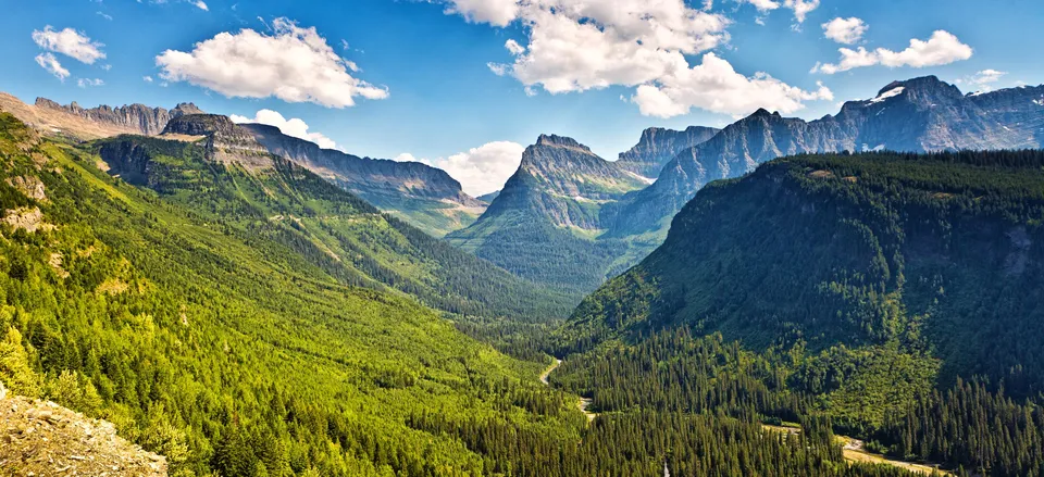  The scenic Going-to-the-Sun Road, Glacier National Park 