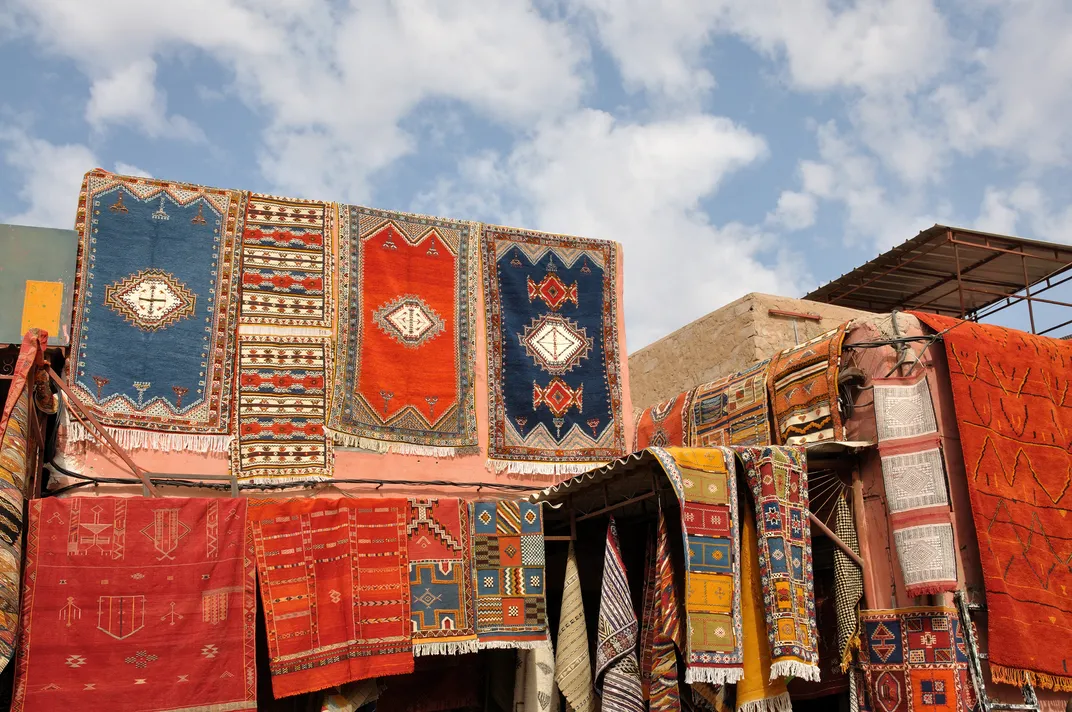 Rugs in the souk, Marrakech