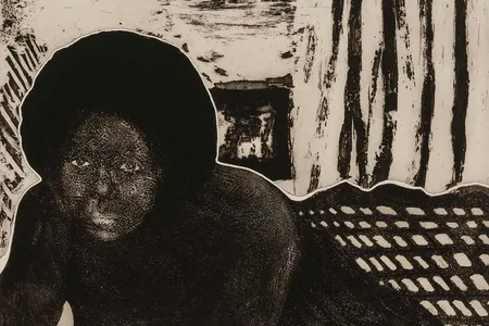 American Girl by Emma Amos, from the portfolio "Impressions: Our World, Volume I," 1974