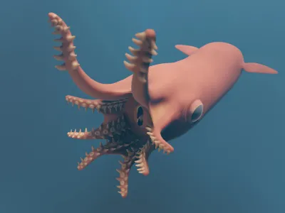 Scientists scanned a fossil of the Jurassic cephalopod Vampyronassa, pictured here, and found clues that it was an active hunter.