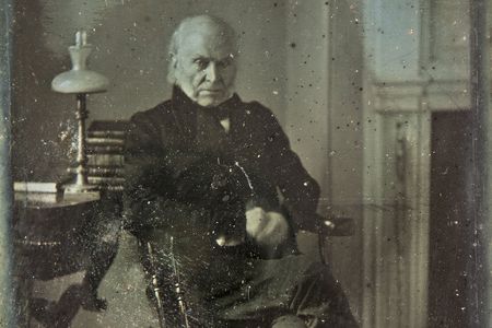This March 1843 portrait, taken in Washington, D.C., is the oldest known original photo of a U.S. president.