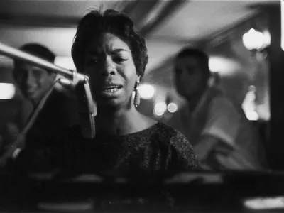 &ldquo;Spirit in the Dark: Religion in Black Music, Activism and Popular Culture,&rdquo;&nbsp;(above: Nina Simone by G. Marshall Wilson, 1959)&nbsp;is on view at the Smithsonian&#39;s National Museum of African American History and Culture through November 2023.